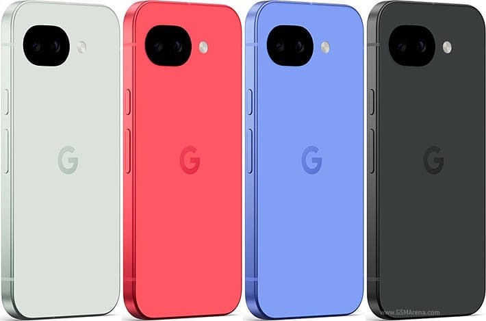 Google Pixel 10a colour line-up, shown for reference