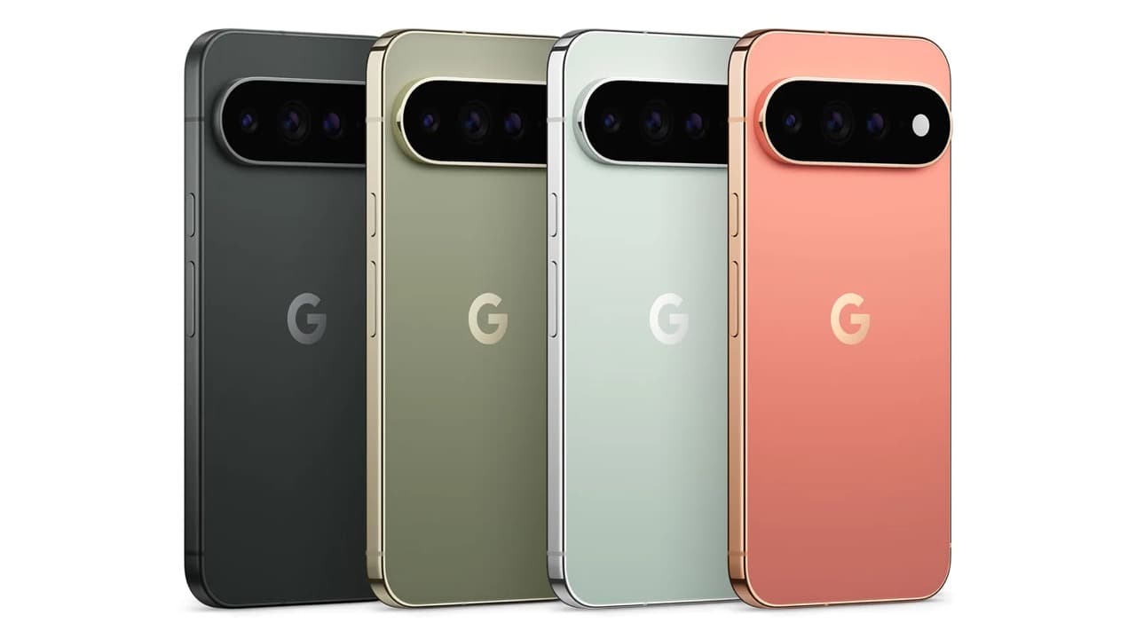 Google Pixel 11 Pro XL colors — Obsidian, Olive, Fog and Canyon