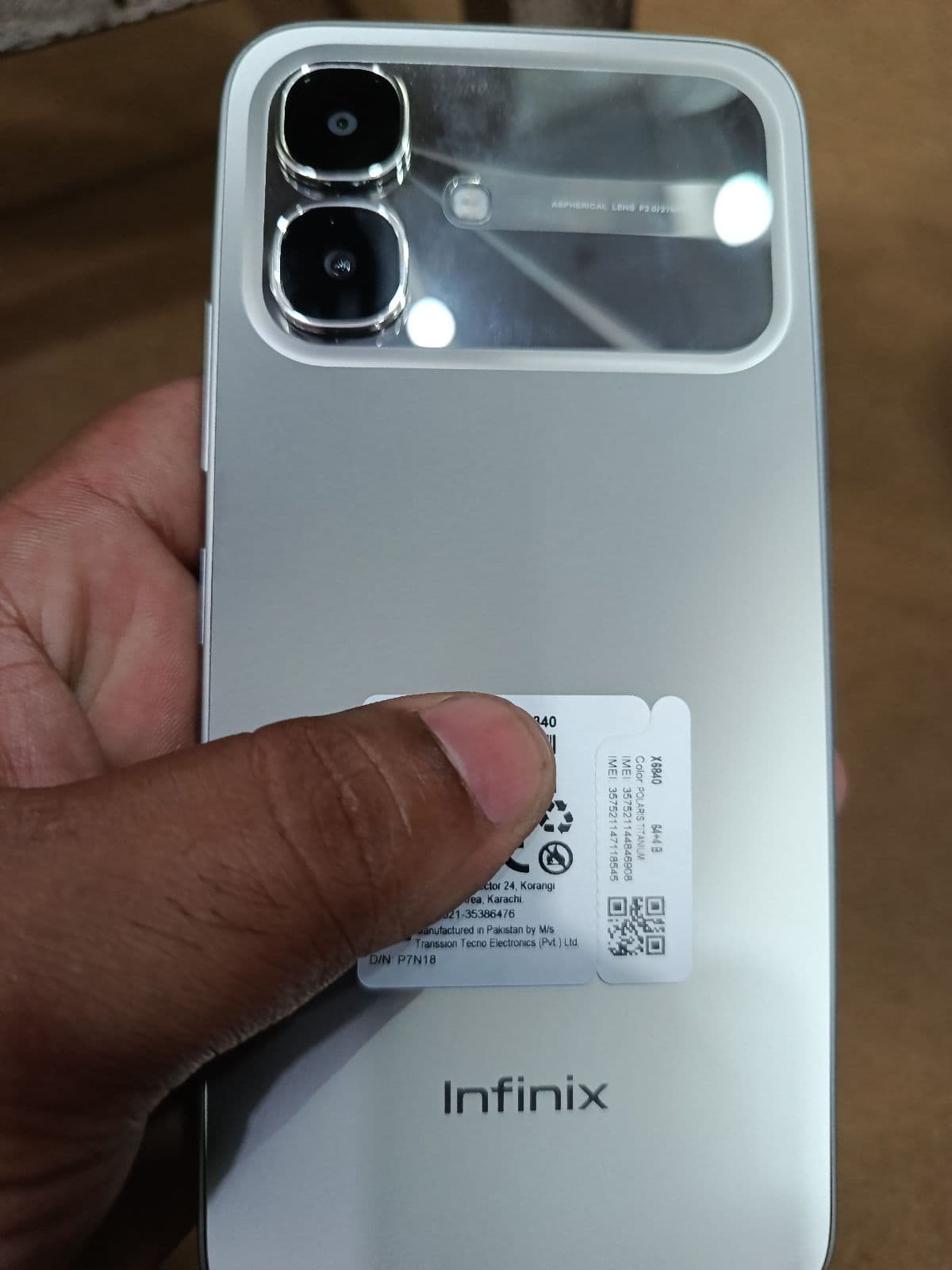 Infinix Smart 20 4GB / 64GB in Polaris Titanium — photo 3