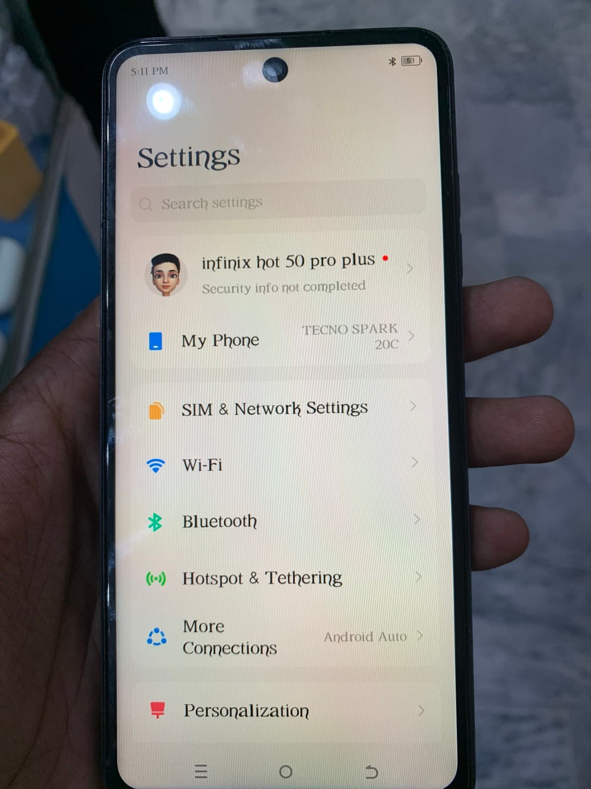 Tecno Spark 20C 4GB / 128GB in Moonlit Black — photo 2
