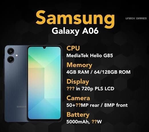 Samsung Galaxy A06 4GB / 64GB in Light Blue — photo 2