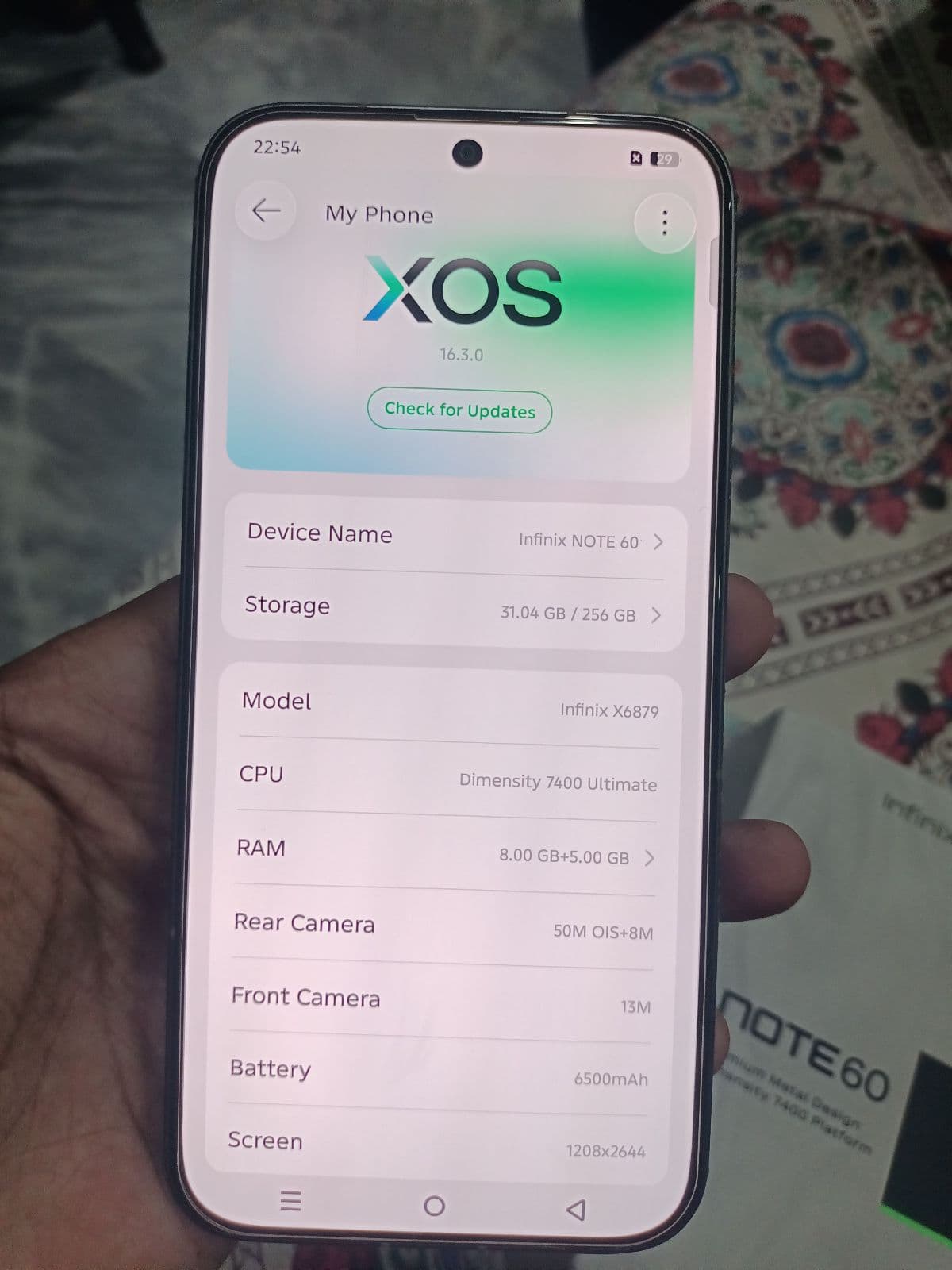 Infinix Note 60 8GB / 256GB in Mist Titanium — photo 3