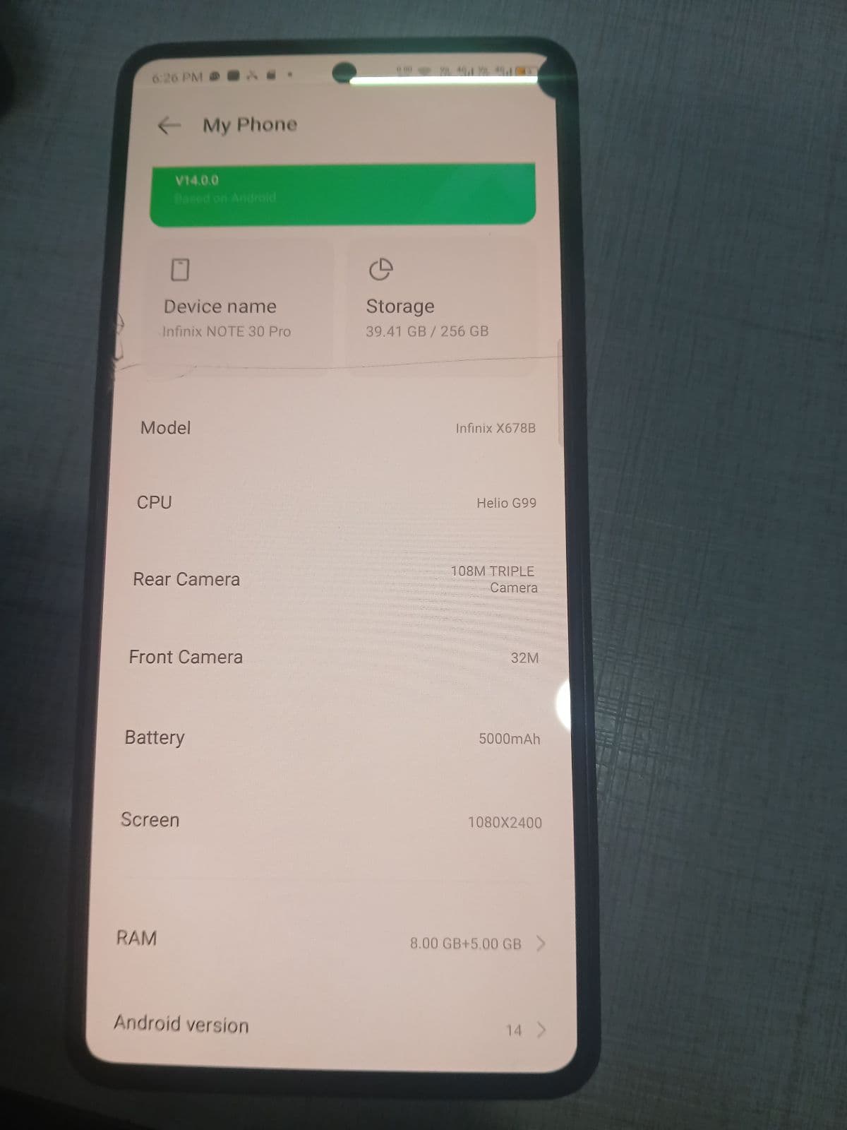 Infinix Note 30 Pro · 8GB / 256GB