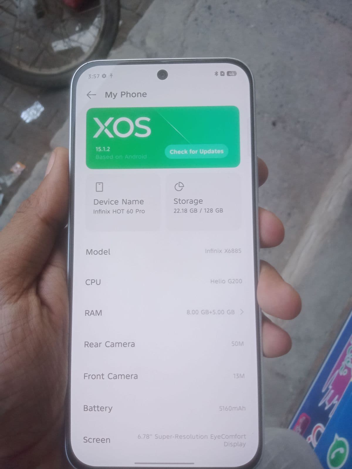 Infinix Hot 60 Pro 8GB / 128GB in Titanium Silver — photo 2