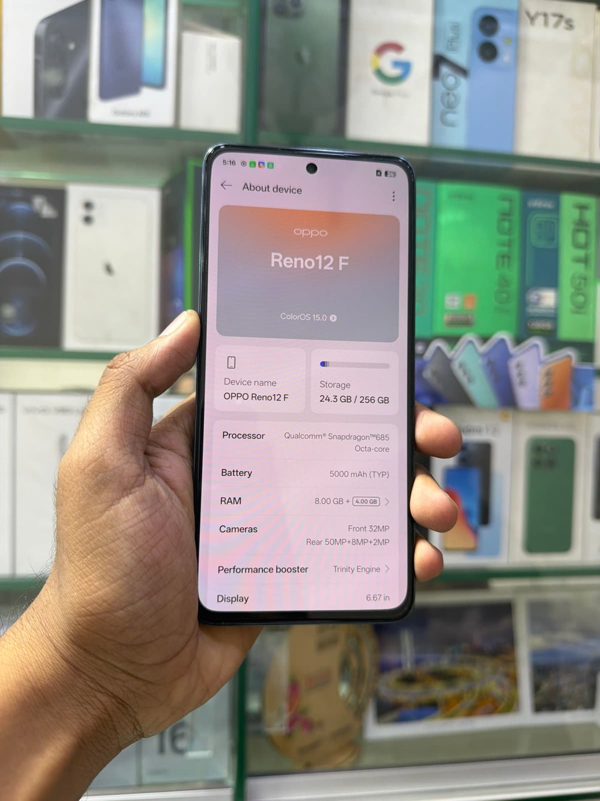 Oppo Reno 12 F 4G 8GB / 256GB in Black — photo 2