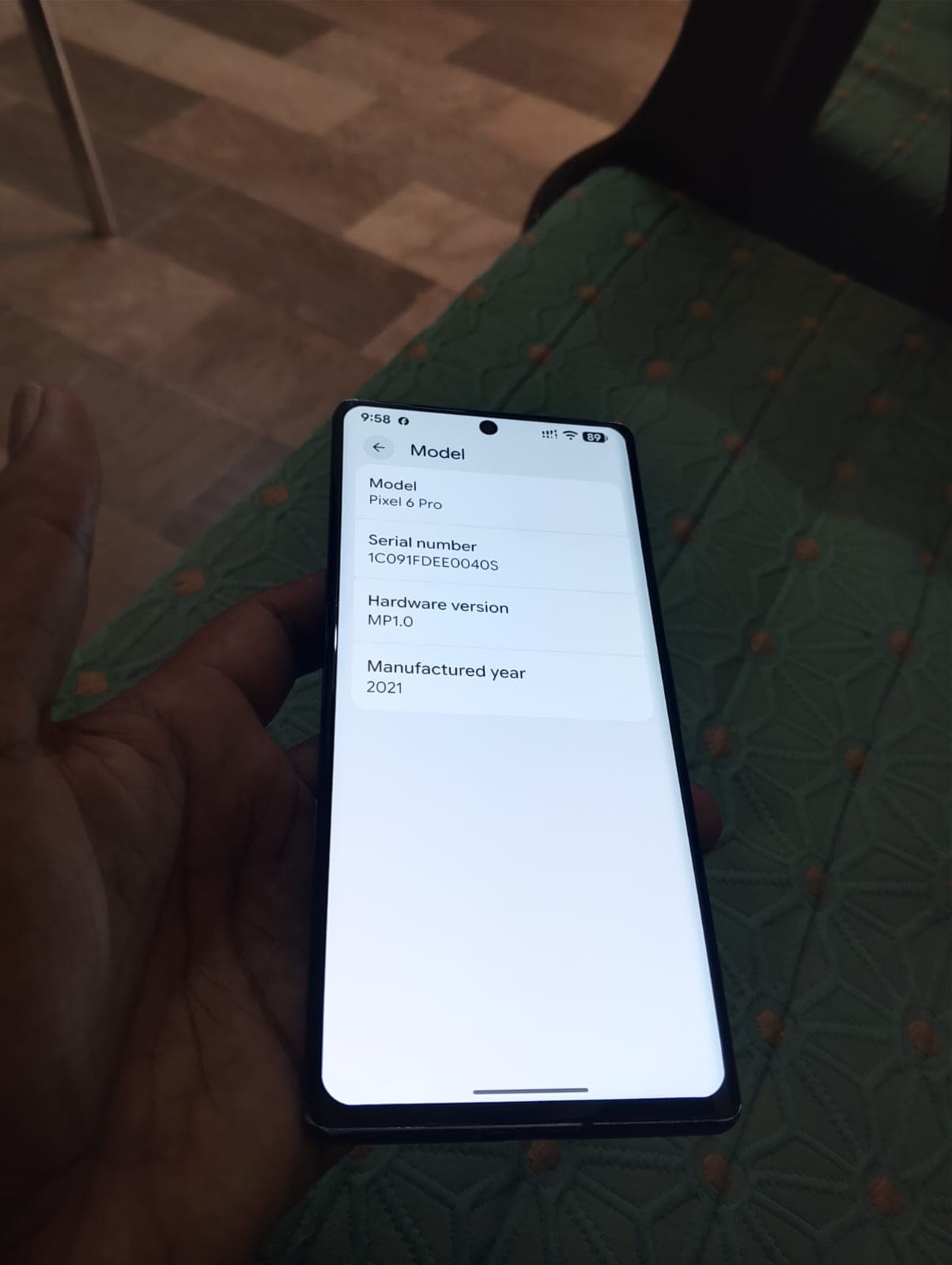 Google Pixel 6 Pro 12GB / 128GB in Stormy Black — photo 4