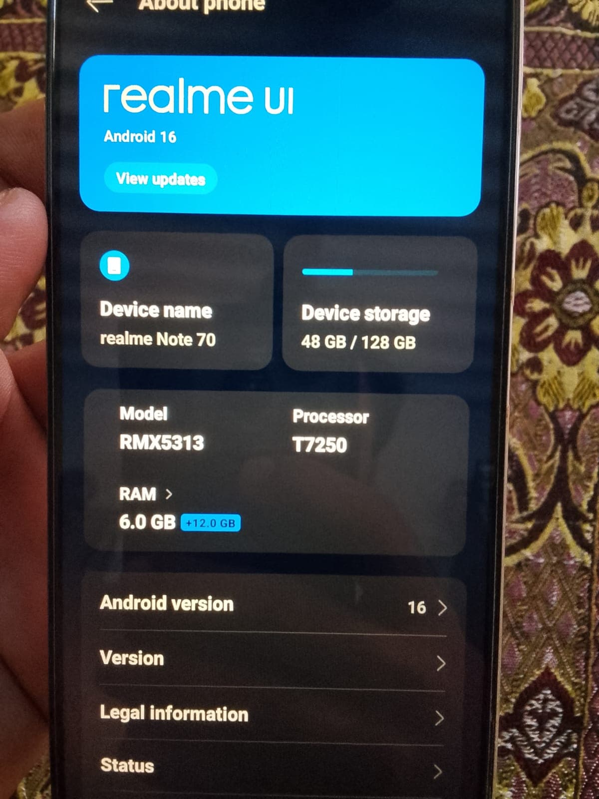 Realme Note 70 6GB / 128GB in Beach Gold — photo 1