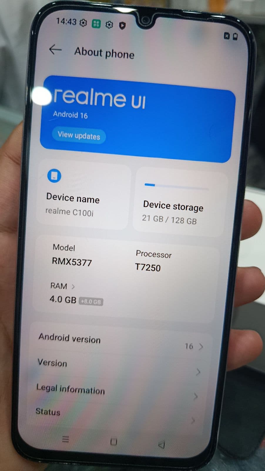 Realme C100i 4GB / 128GB in Dawn Purple — photo 4