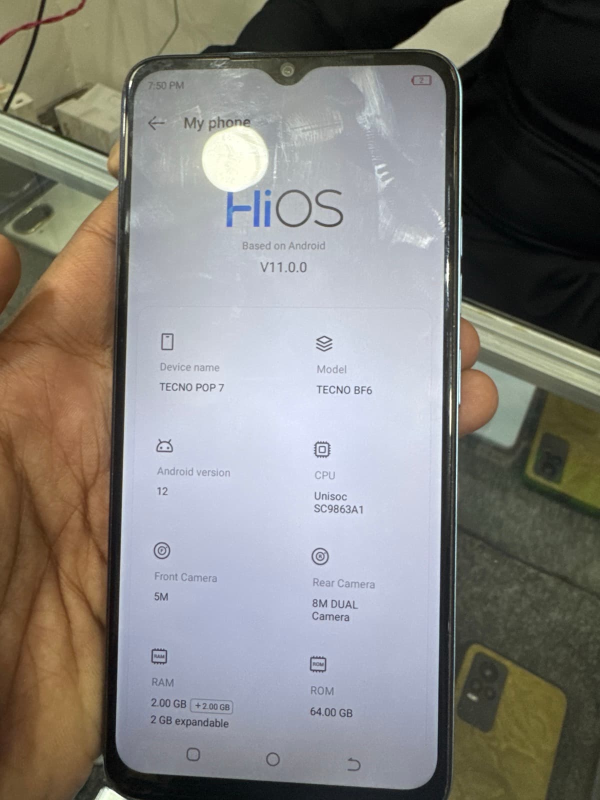 Tecno Pop 7 2GB / 64GB in Capri Blue — photo 2