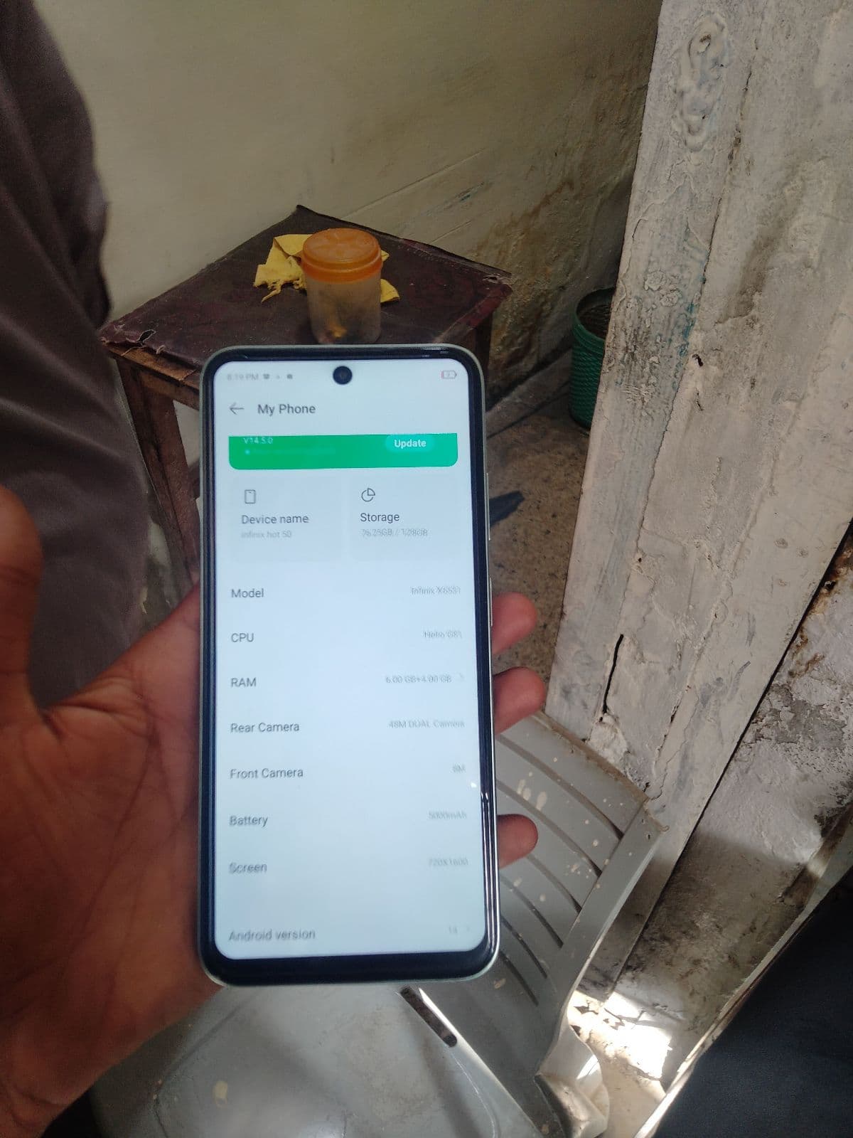 Infinix Hot 50i 6GB / 128GB in Sage Green — photo 2