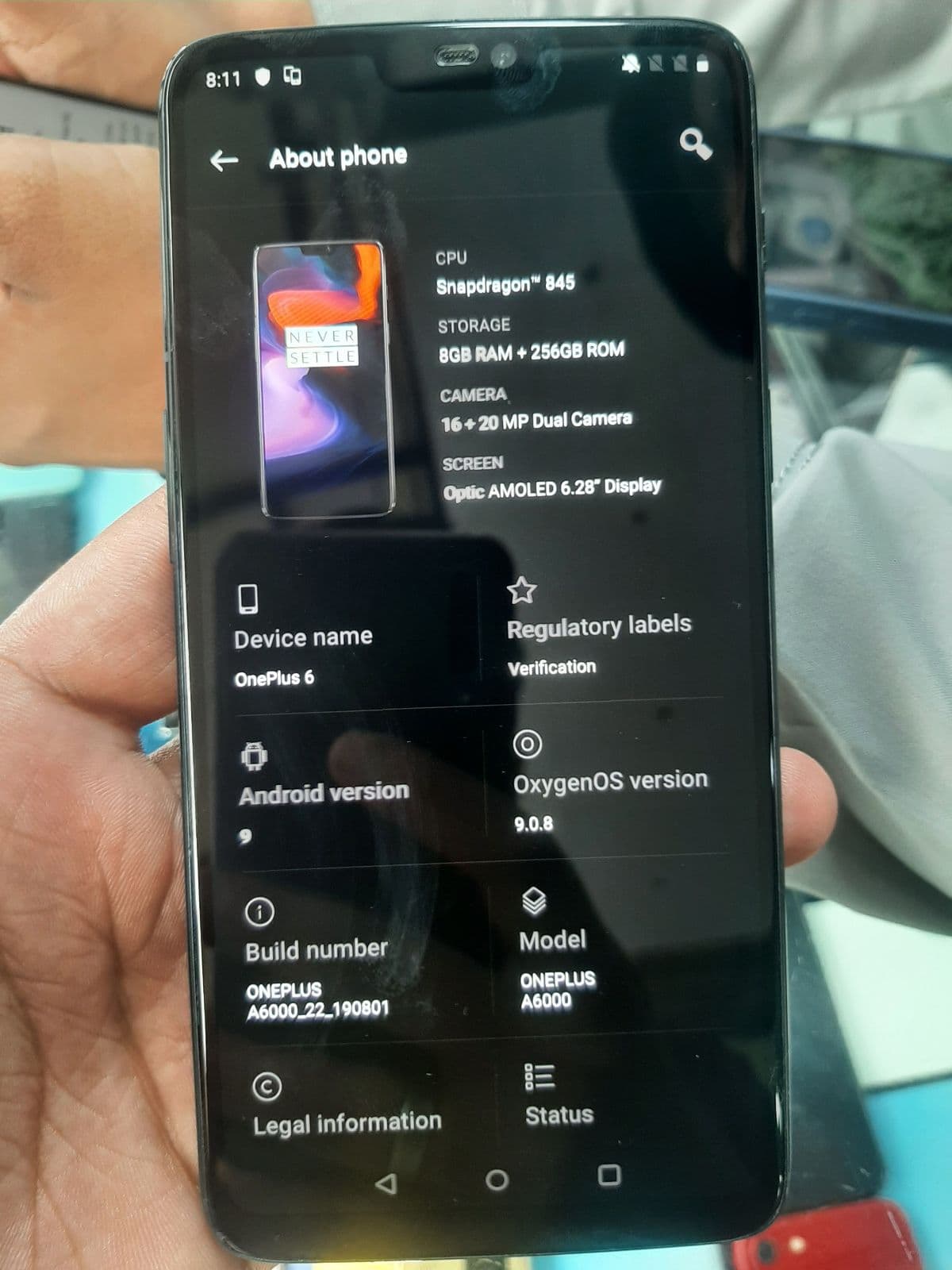 OnePlus 6 8GB / 128GB in Mirror Black — photo 3