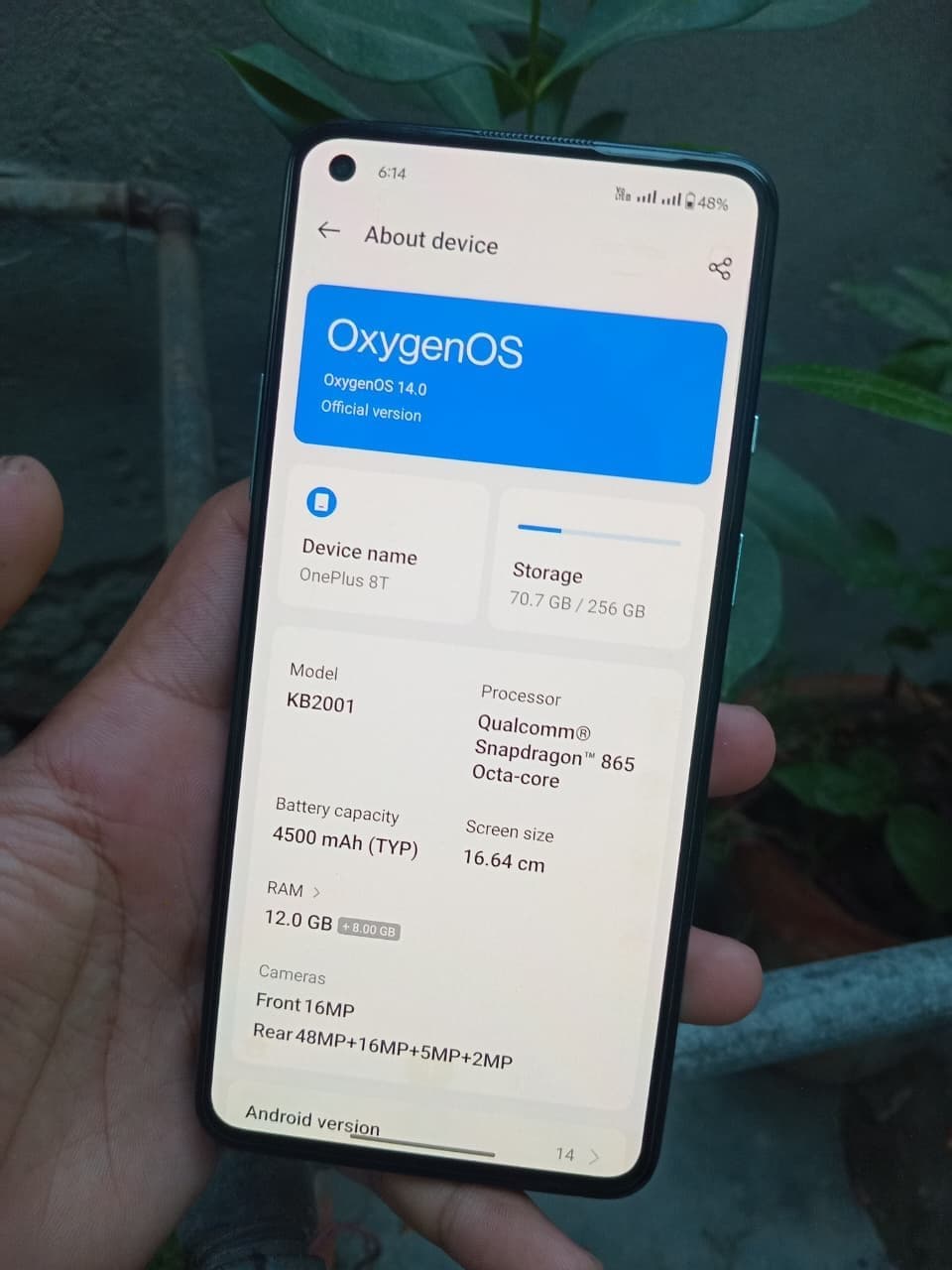 OnePlus 8T 12GB / 256GB in Aquamarine Green — photo 5